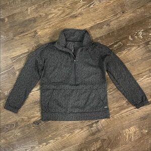 Mondetta Charcoal and Black Half Zip Pullover Size XS